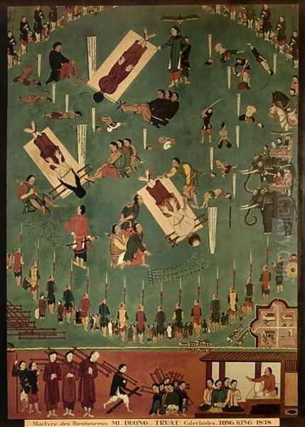 The Martyrdom of the Blessed Mi, Duong and Truat at Tongking, China, in 1838 - view 1