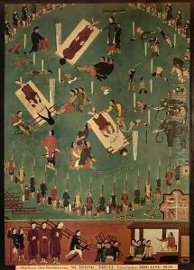 The Martyrdom of the Blessed Mi, Duong and Truat at Tongking, China, in 1838 by Anonymous Artist