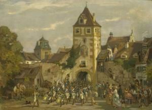 Auszug Der Soldaten Aus Der Stadt
