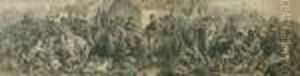 Wellington & Blucher Meeting After The Battle Ofwaterloo by Lumb Stocks