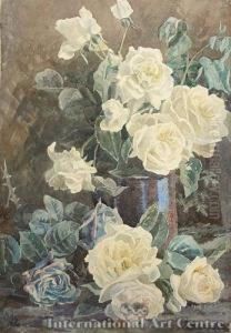 White Roses by Margaret Olrog Stoddart