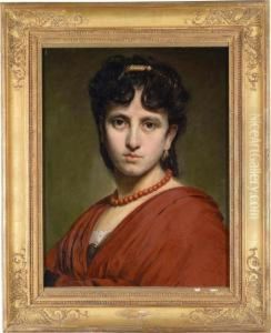 Bildniseiner Dame Mit Korallenkette