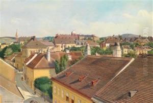 Blick Von Der Wahringerstrasse Zur Sternwarte Und Der St. Joseph - Weinhaus Kirche