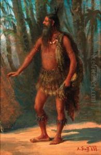 A Tribesman In A Clearing - view 1