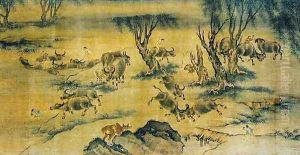Water Buffaloes and Herd Boys, Chinese, 1368-1463 Water Buffaloes and Herd Boys, Chinese, 1368-1463