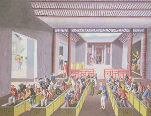 Tea-making, from an album of 23 paintings, c.1790 by Anonymous Artist