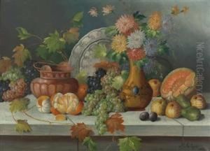 Groses Stillleben Mit Obst