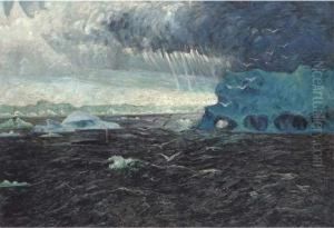 The Blue Berg, Antarctica by Frank Wilbert Stokes