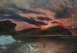 An Evening Effect, Greenland by Frank Wilbert Stokes