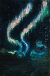 Aurora Borealis, Inglefield Gulf by Frank Wilbert Stokes