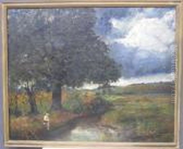 Landscape With Figure Seated At A Stream - view 1