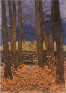 Autumn Leaves by Evgenii Ivanovich Stolitsa