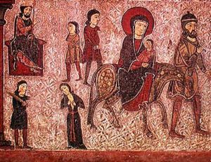 The Flight into Egypt, detail from an altarpiece dedicated to the Virgin by Anonymous Artist