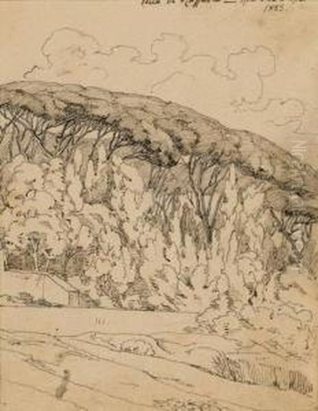 Italienische Ansichten: Kolosseum Und Villa Di Raffaele Inrom, Cipressa Und Trient - view 1