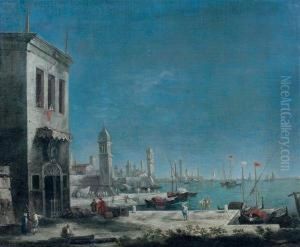 Vue Imaginaire De La Lagune De Venise