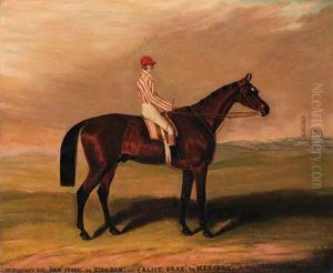 Sam Spode, A Brown Racehorse With Jockey Up