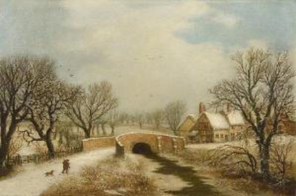 Figures In A Winter Landscape - view 1