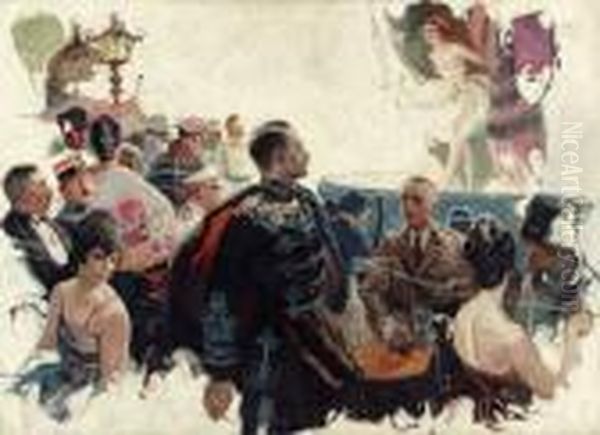 At The Performance, Harper's Bazaar Illustration - view 1