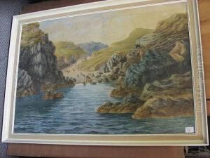 Fisherfolk And Their Vessels In Runswick Bay