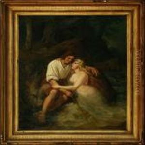 Mythological Scenery With A Young Woman And A Man