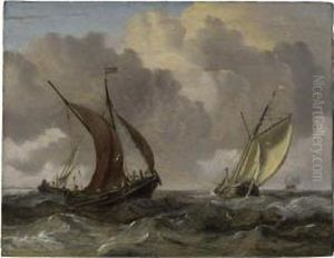 A Waterschip by Abraham Storck