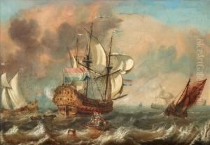 Marine With Dutch Flag Vessels