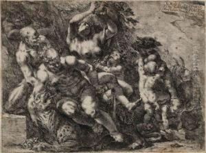 A Bacchanal by Johann Christoph Storer