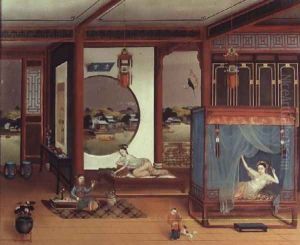 Scene of an interior by Anonymous Artist