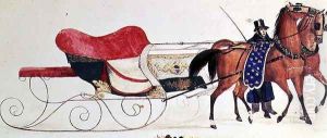 Horse Drawn Sleigh 5 by Anonymous Artist