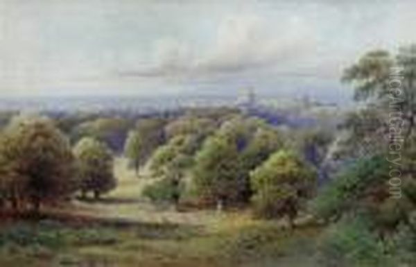 View Of Windsor Castle With The Deer In The Deer Park In The Foreground - view 1