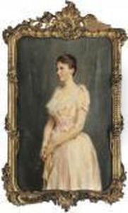 Portrait D'une Elegante A L'eventail by Julian Story