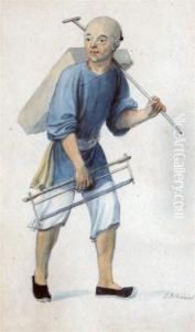 Sketch Of A Chinese Carpenter by Thomas Stothard
