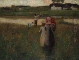 Home By The Ferry by Edward William Stott