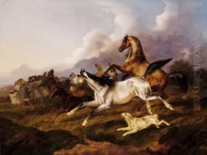 Galloping Horses (house Of Prince Schonborn) by Otto Stotz