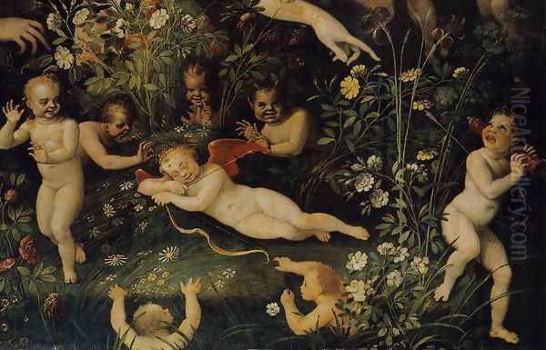 Mythological Allegory (detail) c. 1580 - view 1