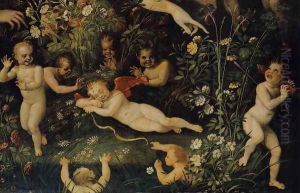 Mythological Allegory (detail) c. 1580 by Anonymous Artist