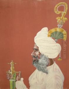 Portraits Of Indian Princes, Bura Das Bandari, Rajputana And Lal Das Bandari, Jaipur