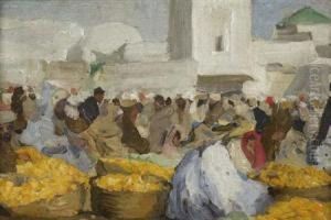 Fruit Market, North Africa by Douglas Strachan
