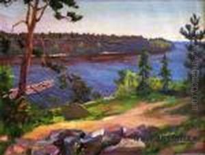Landscape With Float by Aleksandrs Strals