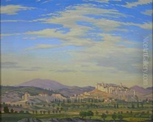 Italian Landscape With A Fortress - view 1