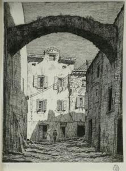 A Street In Collioure. - view 1