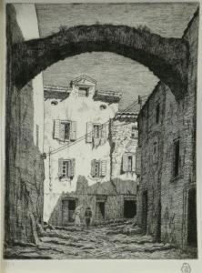 A Street In Collioure. by Ian Strang