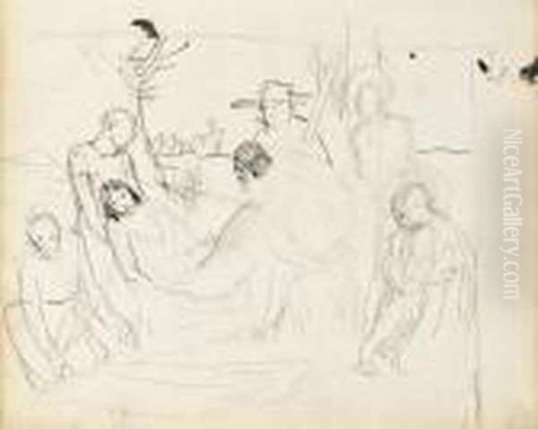A Quantity Of Genre Scenes And Figure Studies - view 1