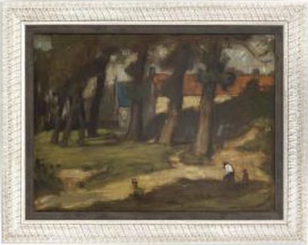 Figures In A Woodland - view 1