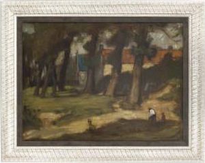 Figures In A Woodland by William Strang
