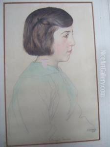 Head Study Of A Young Girl