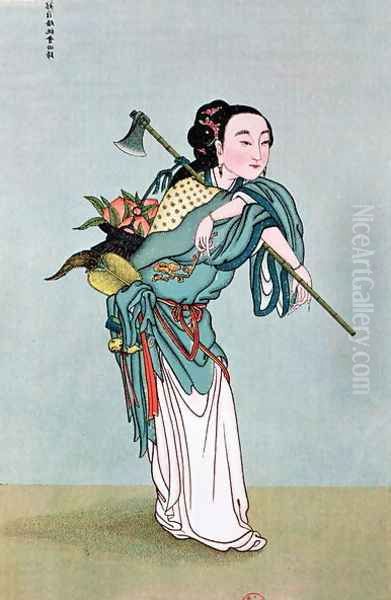 Ma Kou Carrying Medicinal Plants - view 1