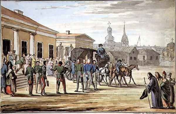 Russian Soldiers Arriving at Krasnoy, 1818 - view 1