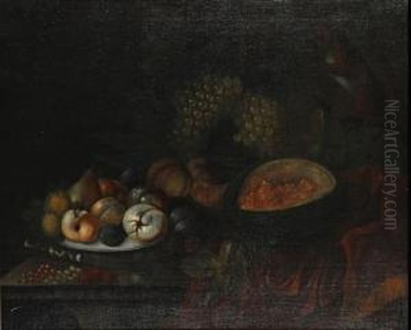 A Squirrel Eating Grapes - view 1