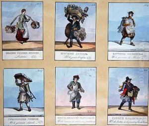 Cries of St. Petersburg , early nineteenth century by Anonymous Artist